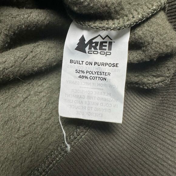 REI Co-Op | Men | 80th Anniversary Staff Edition Army Green Sweatshirt | Large - Picture 9 of 12